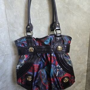 Vintage Kathy Van Zeeland Red and Blue Shoulder Bags